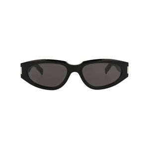 Saint Laurent Round-Frame Recycled Acetate Sunglasses Black Womens